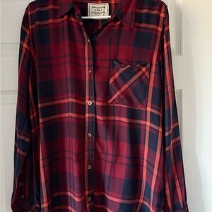 Women's Abercrombie & Fitch Checkered Shirt - Size L